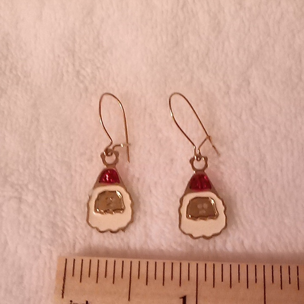 Santa earrings